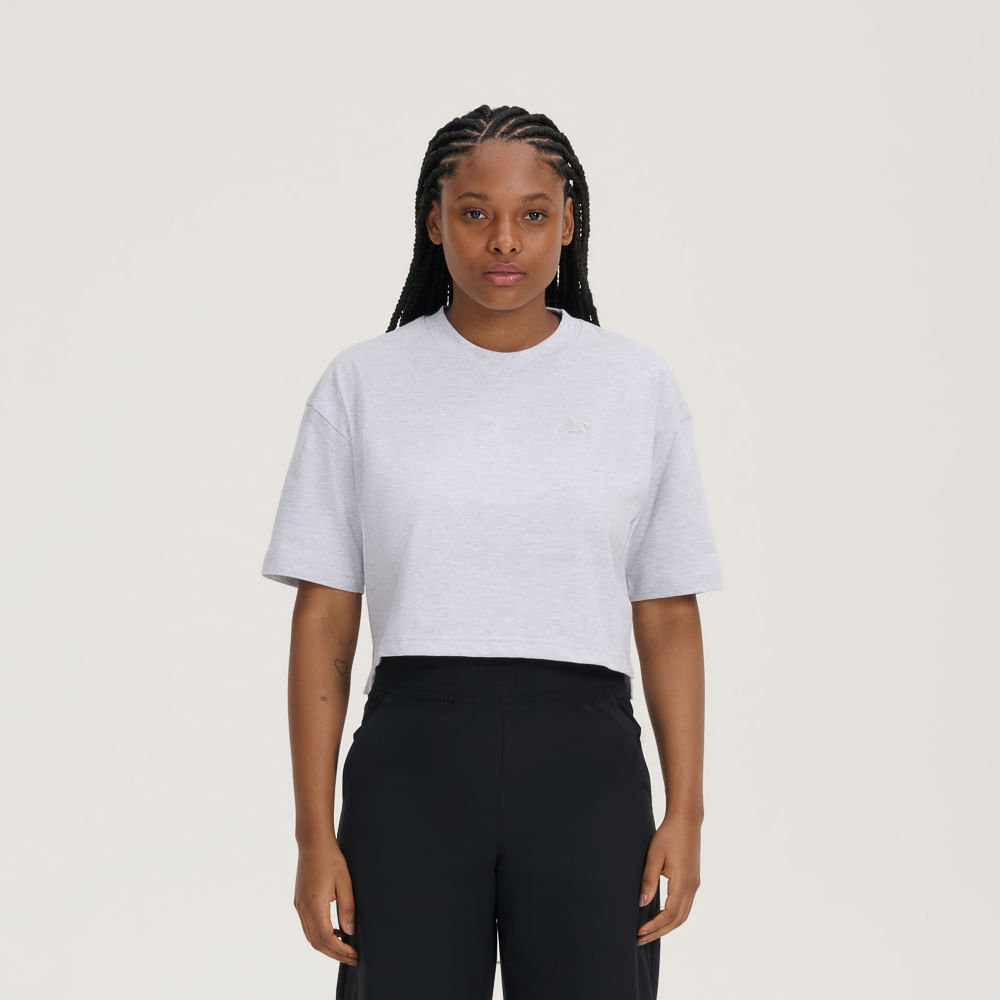 Camiseta Cropped Small Logo Feminina