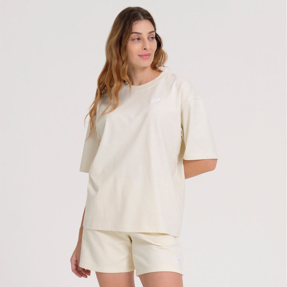 Camiseta Oversized Small Logo Feminina