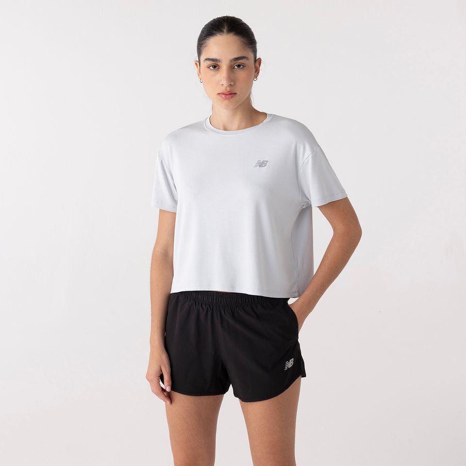 Camiseta Cropped Drapey Feminina