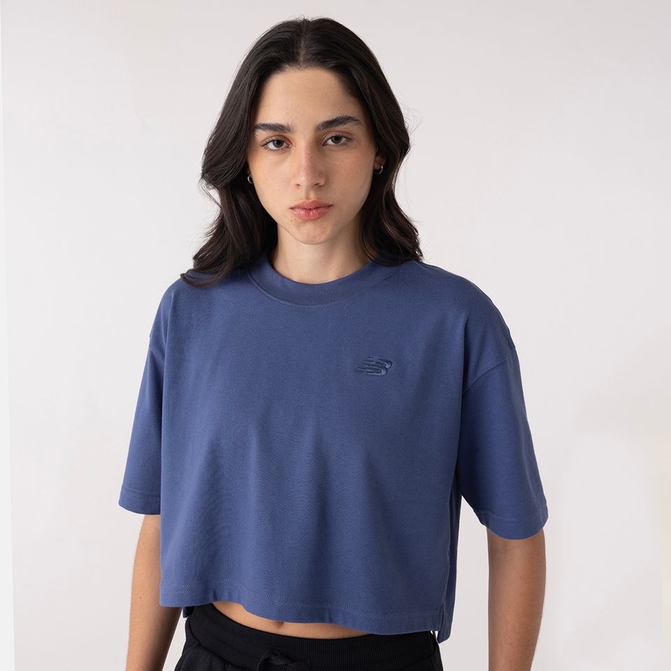 Camiseta Cropped Small Logo Feminina
