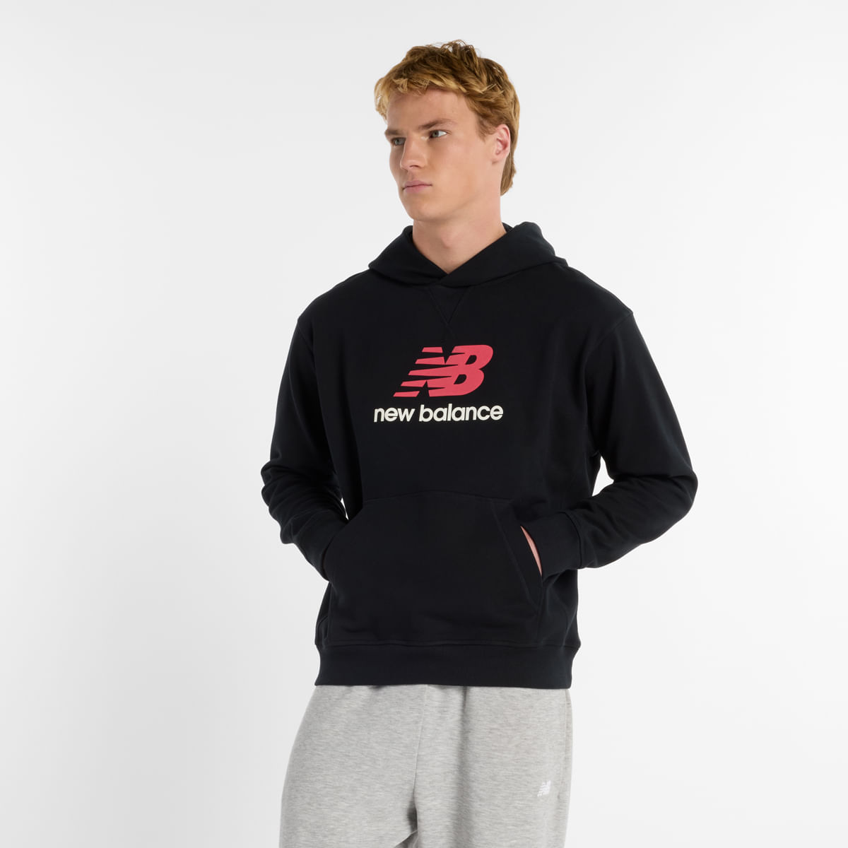 Casaco com Capuz Athletics Logo Masculino — New Balance