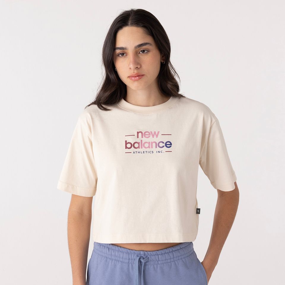 Camiseta Cropped Reimagined Feminina