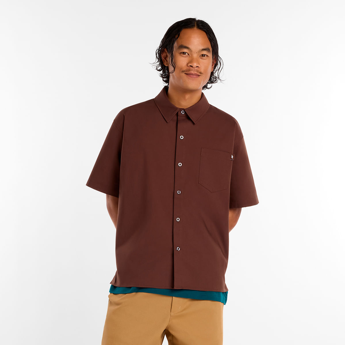 Camisa Numeric Button Up Masculina