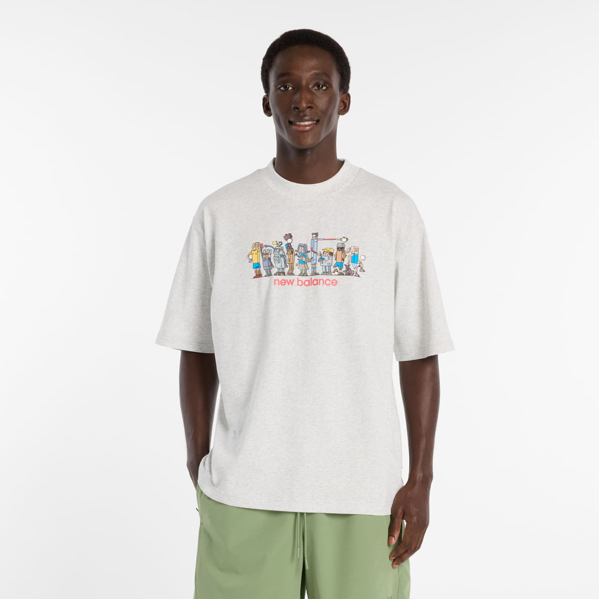 Camiseta Ghica Line Up Oversized Masculina