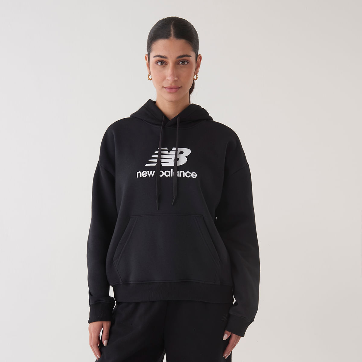 Casaco Com Capuz Felpa Essentials Basic Feminino