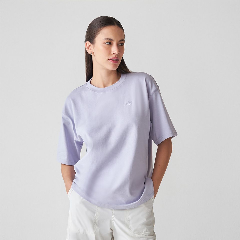 Camiseta Oversized Small Logo Feminina