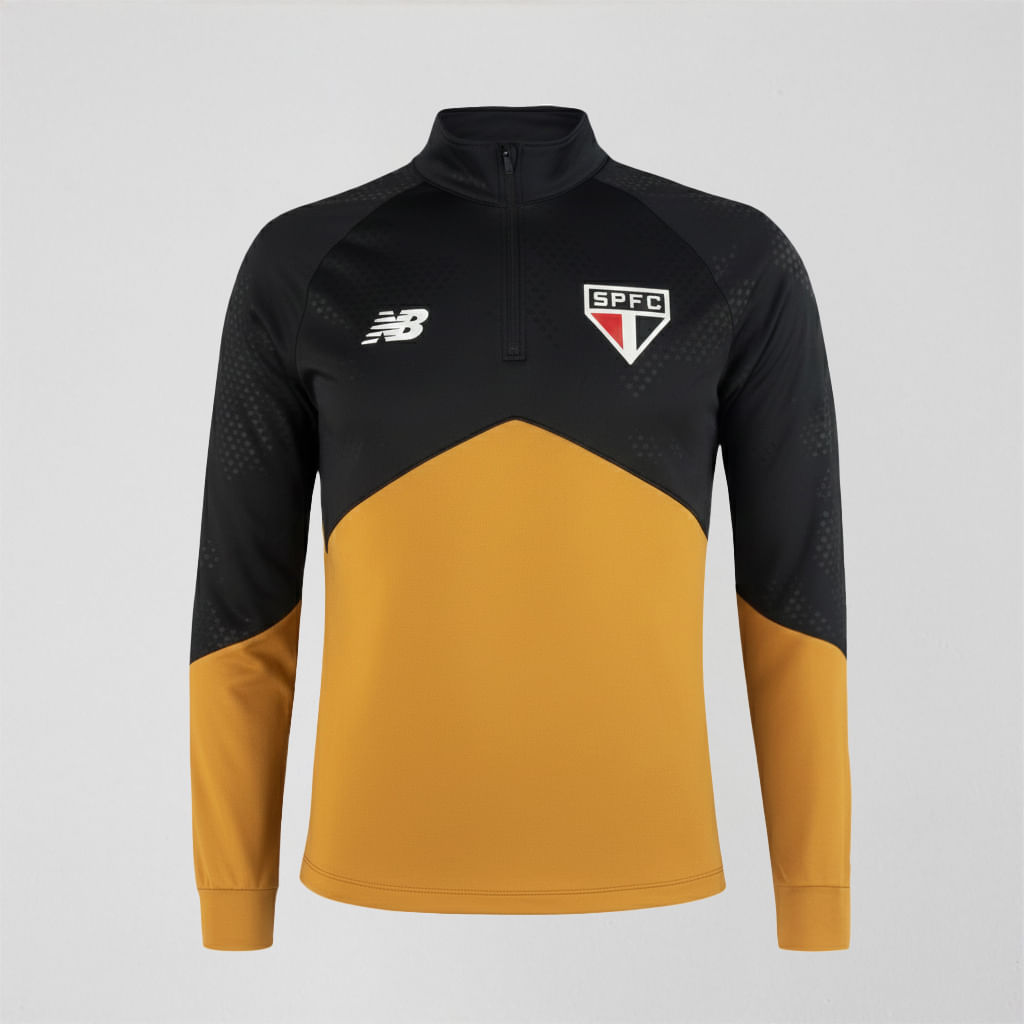 Blusa Manga Longa 1/2 Zíper Treino Spfc 2026 Masculina