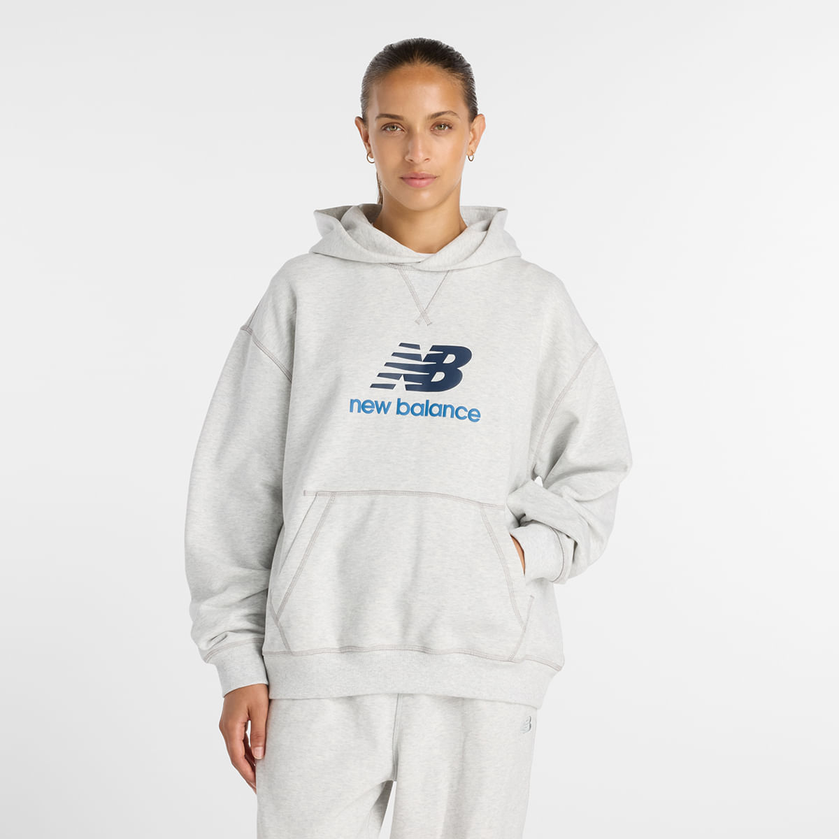 Casaco Com Capuz Athletics Logo Feminino