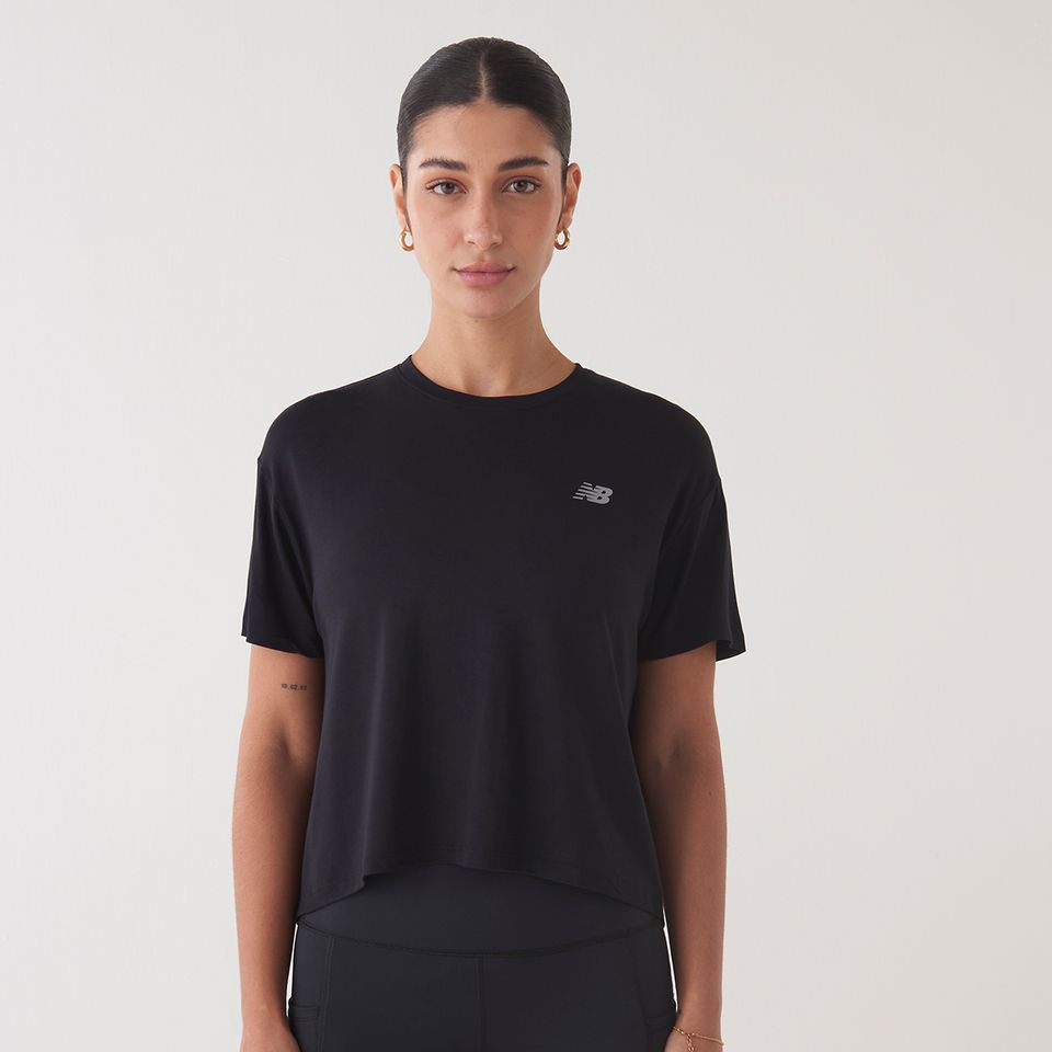 Camiseta Cropped Drapey Feminina