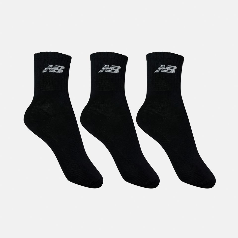 Meia Kit 3 Pares Casual Liso - Cano Alto Unissex