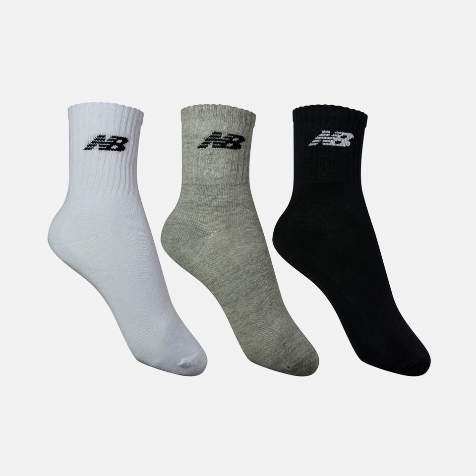 Meia Kit 3 Pares Casual Liso - Cano Alto Unissex